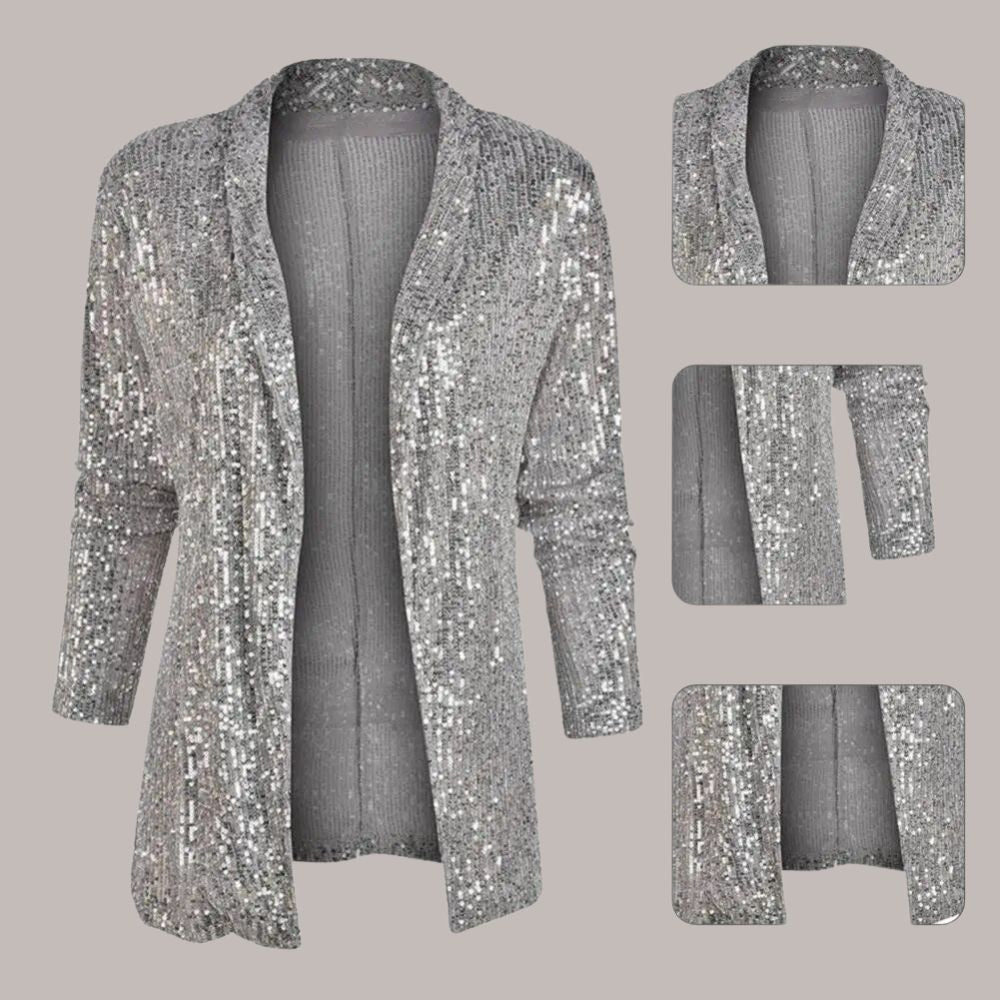 Asenet | Stijvlol Pailletten Vest