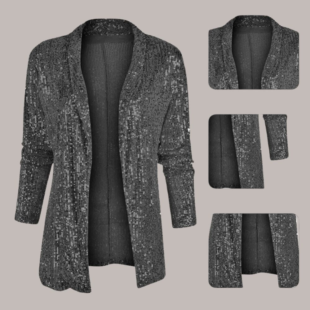 Asenet | Stijvlol Pailletten Vest