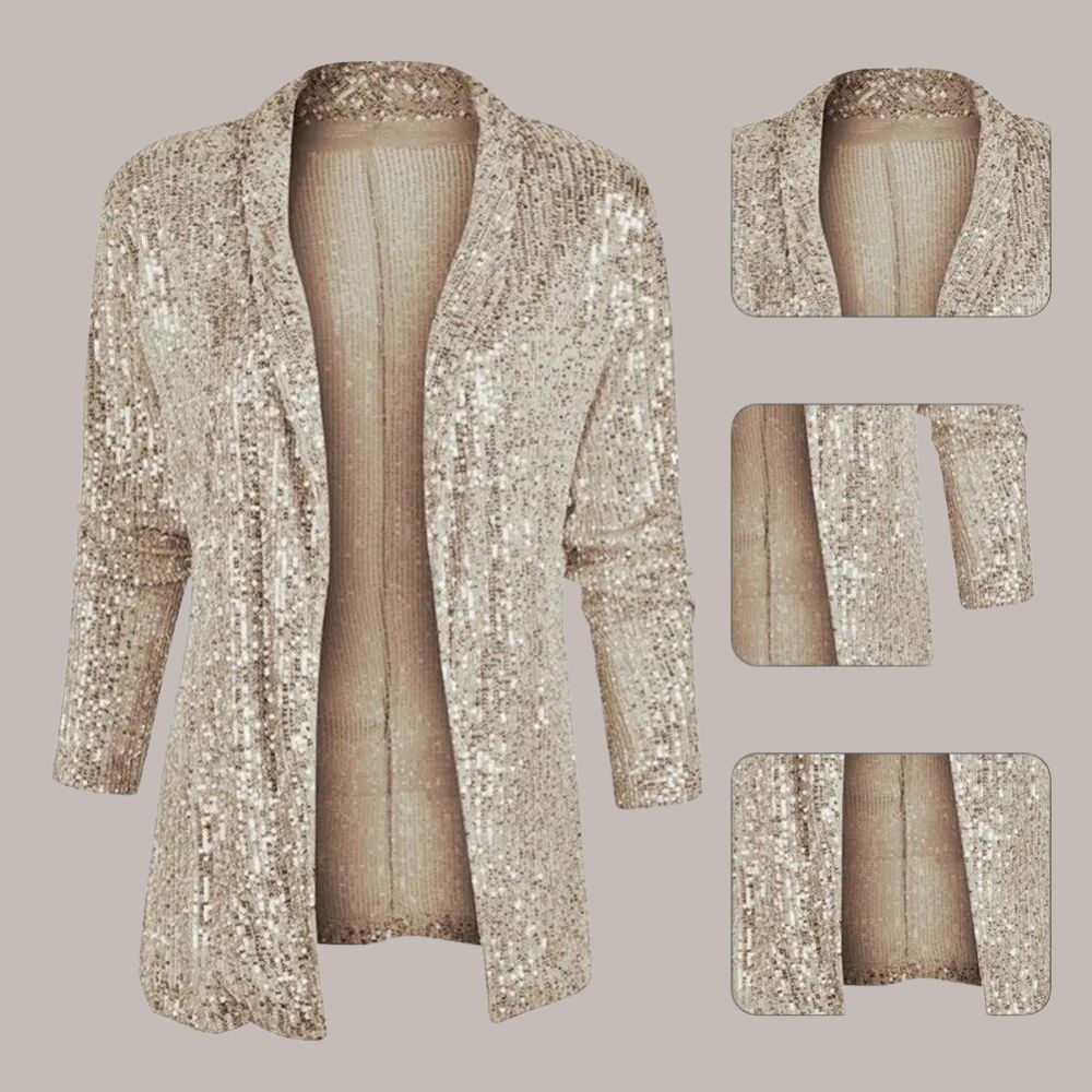 Asenet | Stijvlol Pailletten Vest