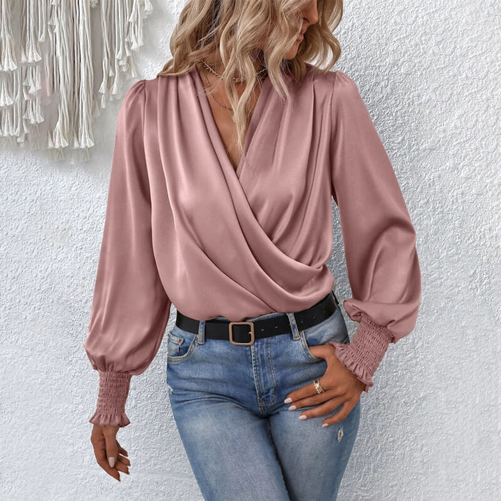 Jimena | elegante gekruiste blousetrui