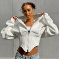 Meta | Trendy Corset Hoodie