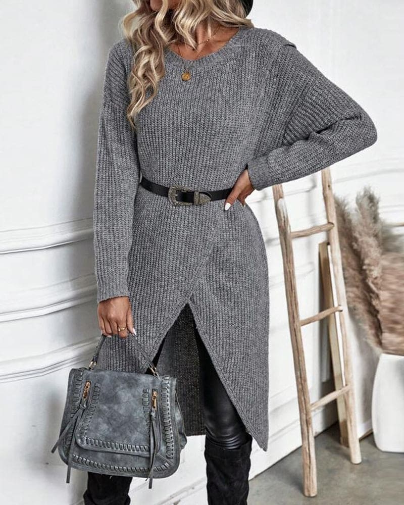 Masego | Gebreide sweater jurk