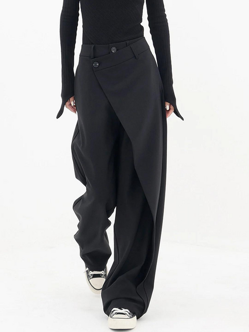 Asymmetrische Baggy-Broek - Stijlvol en Comfortabel Statement