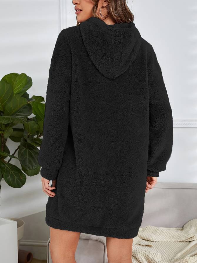 Nyx | Warme teddy dames hoodie met capuchon