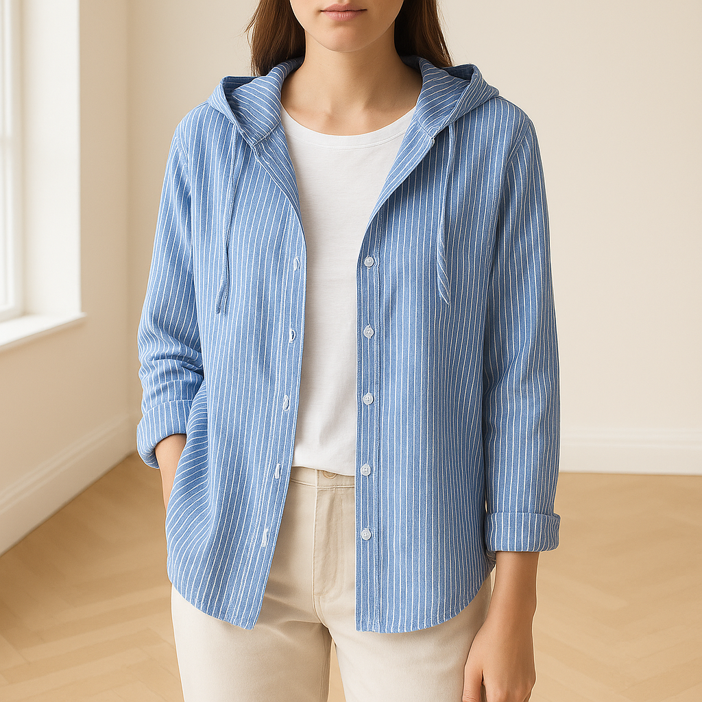 Laura | Lichte Blouse met Capuchon