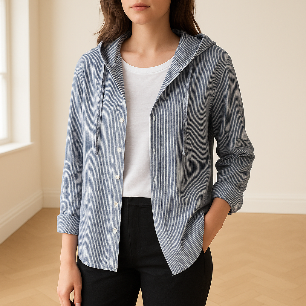 Laura | Lichte Blouse met Capuchon
