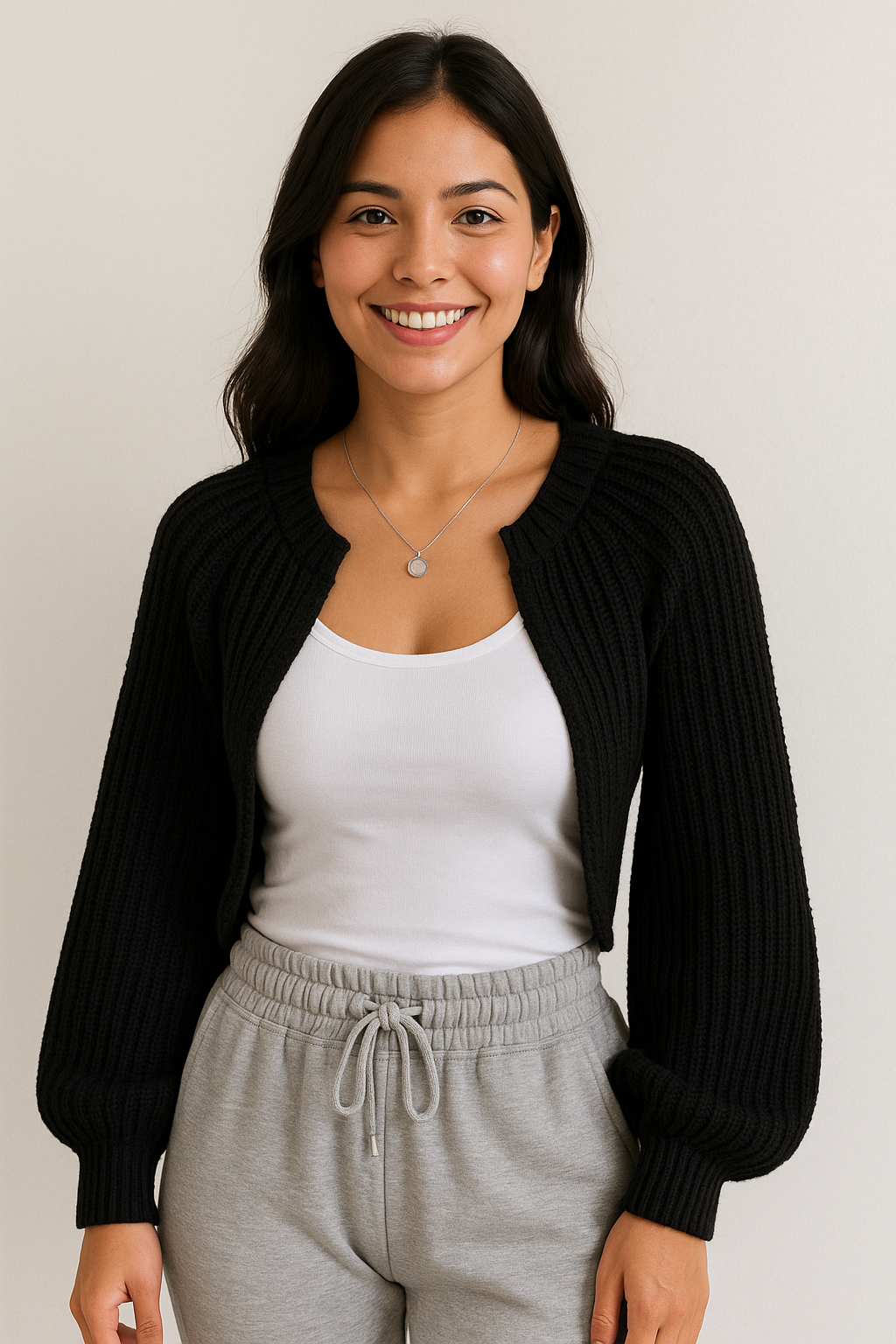 Calla | Cropped Gebreid Vest