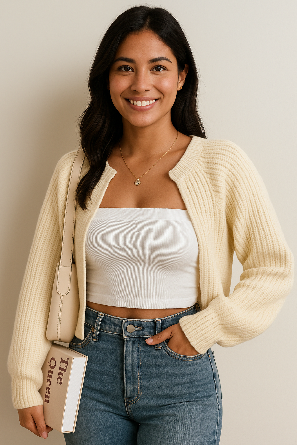 Calla | Cropped Gebreid Vest