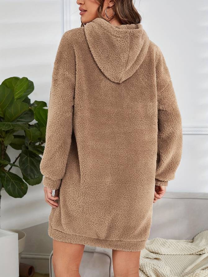 Nyx | Warme teddy dames hoodie met capuchon