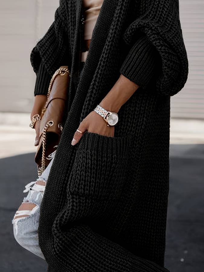 Vivienne | Trendy Gebreid Lang Vest