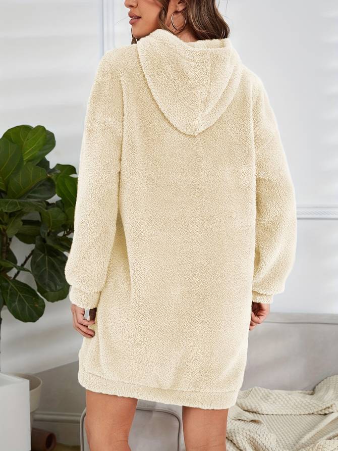 Nyx | Warme teddy dames hoodie met capuchon