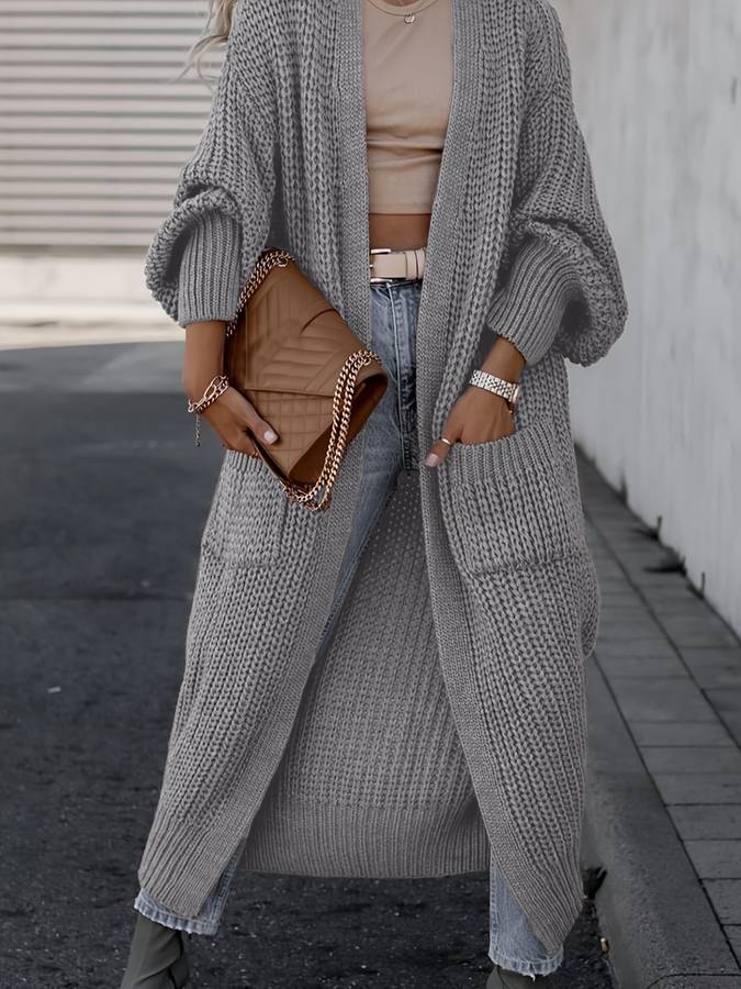 Vivienne | Trendy Gebreid Lang Vest