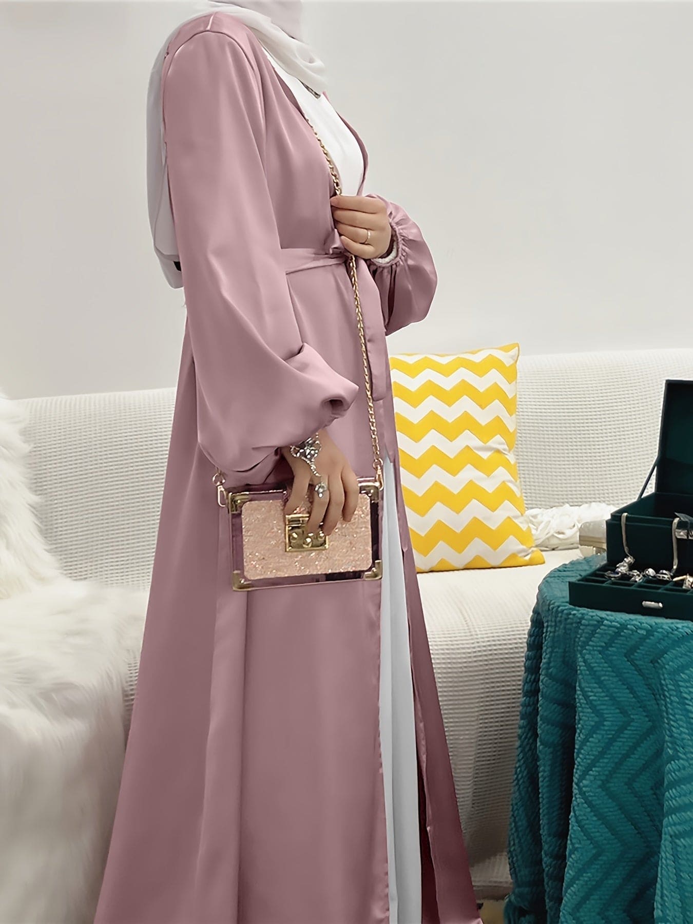 Levant | Elegante Abaya Jurk met Riem - Dames