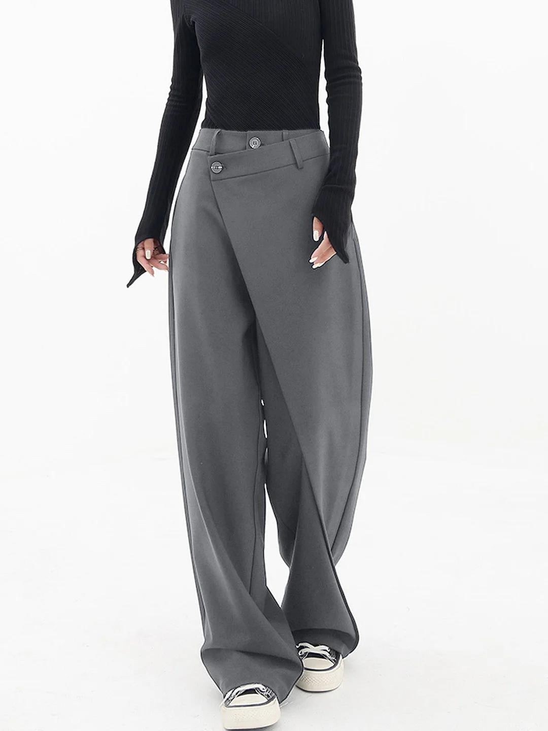 Asymmetrische Baggy-Broek - Stijlvol en Comfortabel Statement