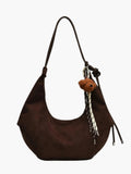 Amalia | Suède Boho-Chic Hobo Tas met Speelse Charme
