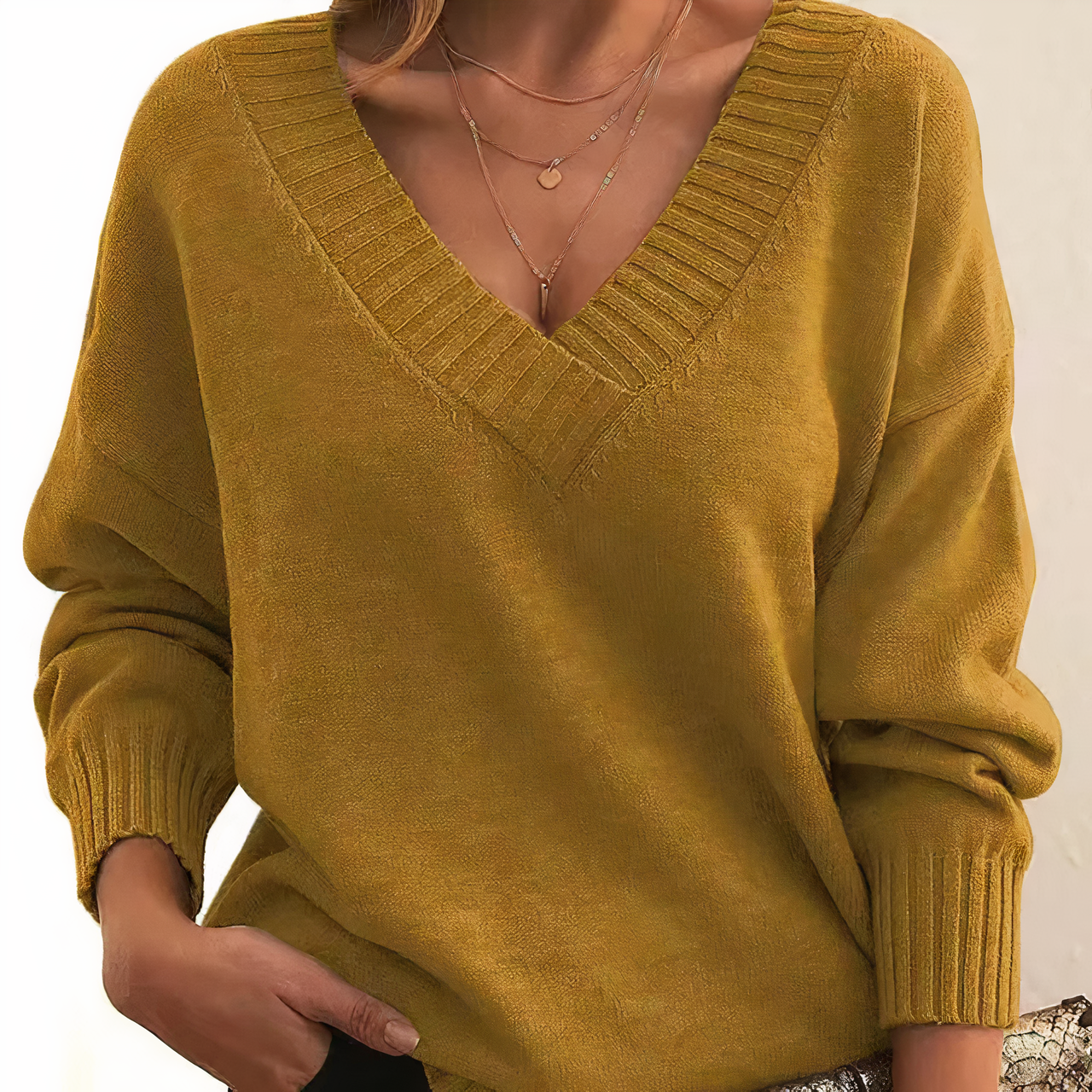Carlina | Modieuze fleece trui
