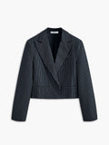 Katja | Stijlvolle Korte Gestreepte Blazer voor Dames