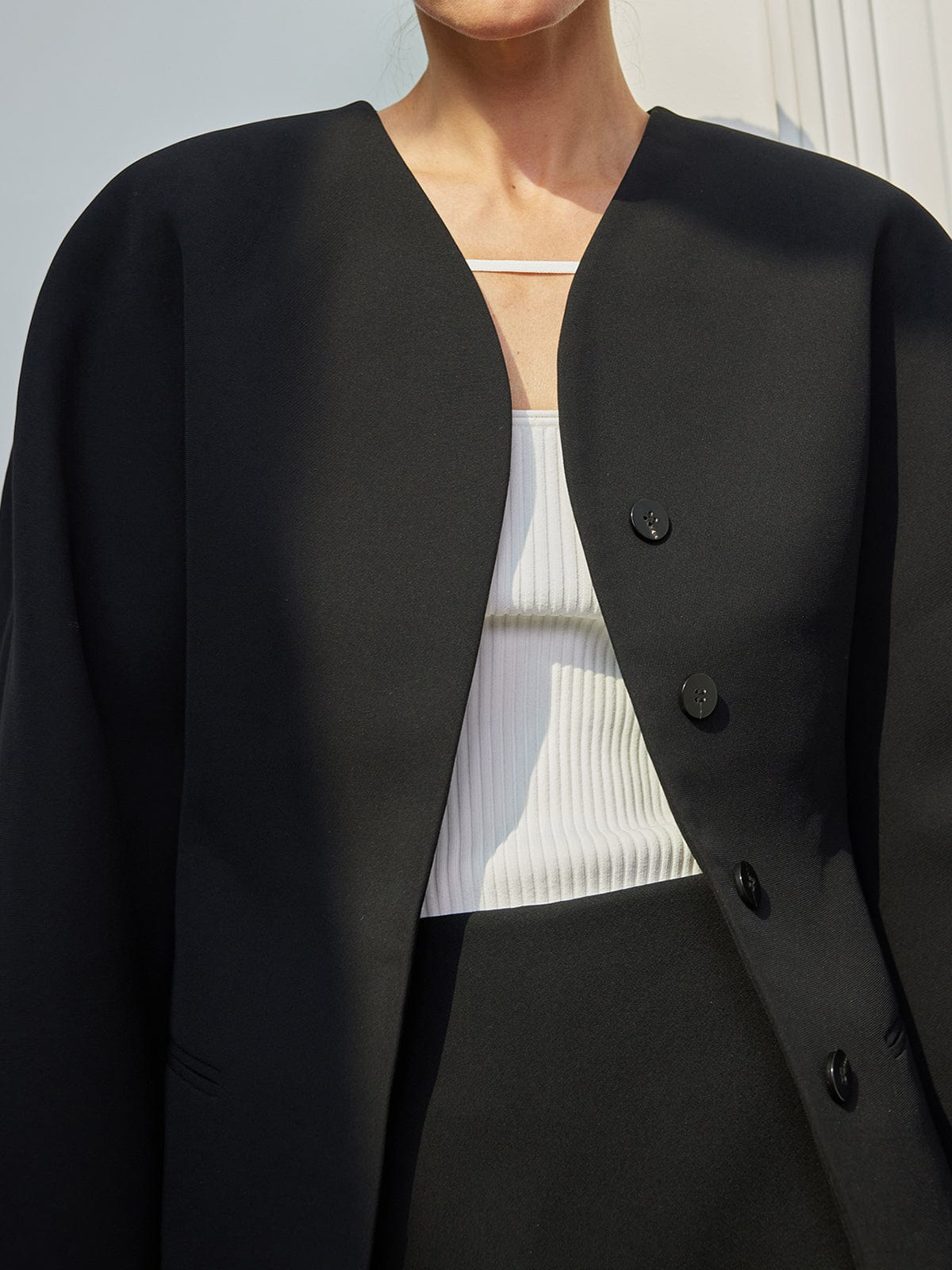 Sofie | Elegante minimalistische knoopblazer