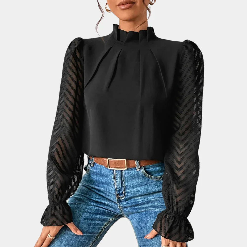 Ava | Luchtige Chiffon Dames Blouse