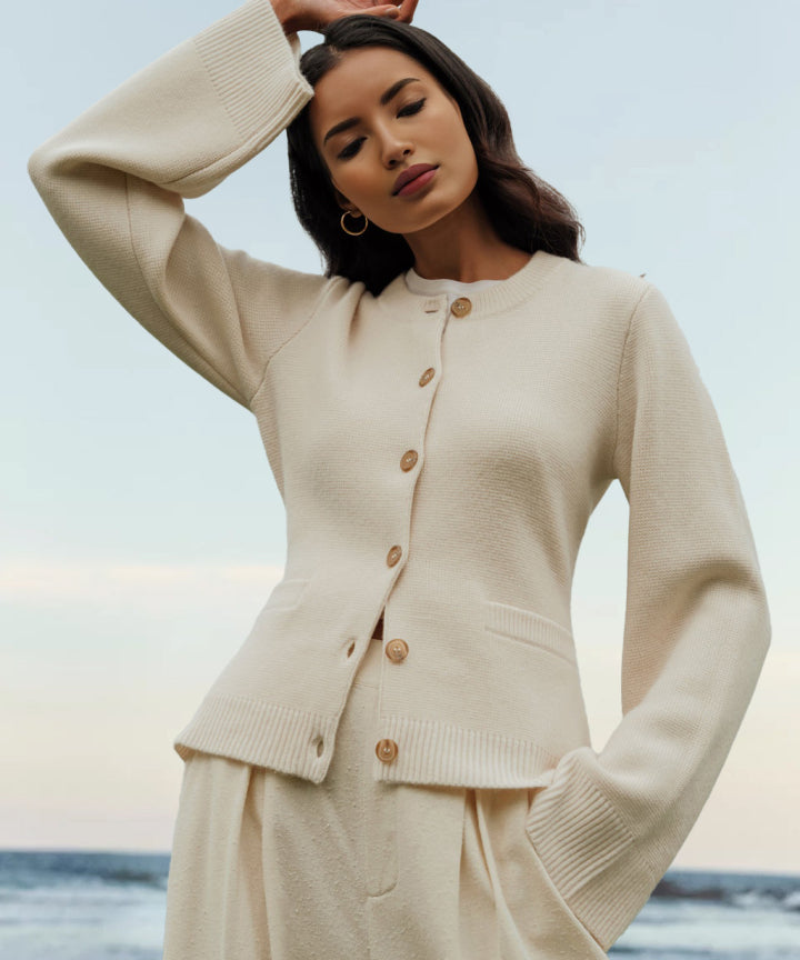 Cora | Zachte Cardigan met Luxe Uitstraling
