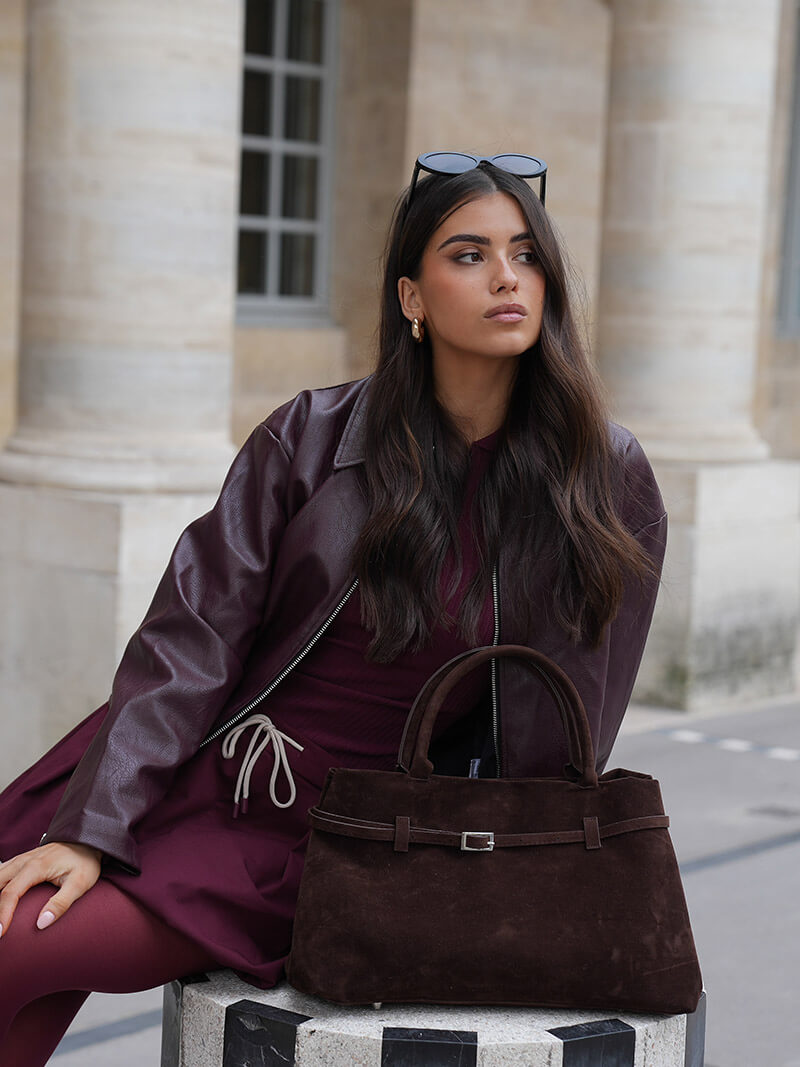 Zella | Luxe Dames Handtas van Suède