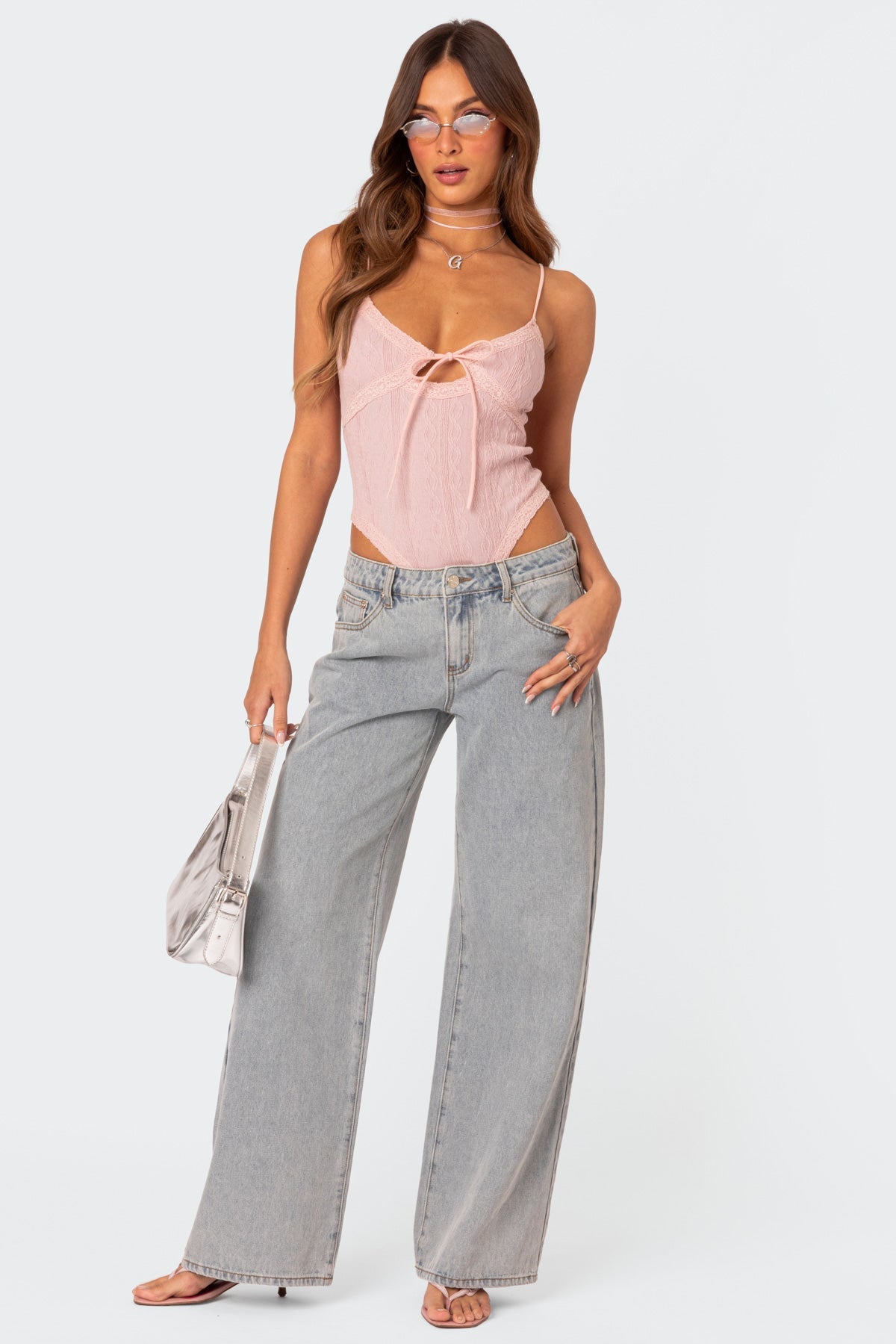 Lilly - Bow Pocket Relaxed Jeans