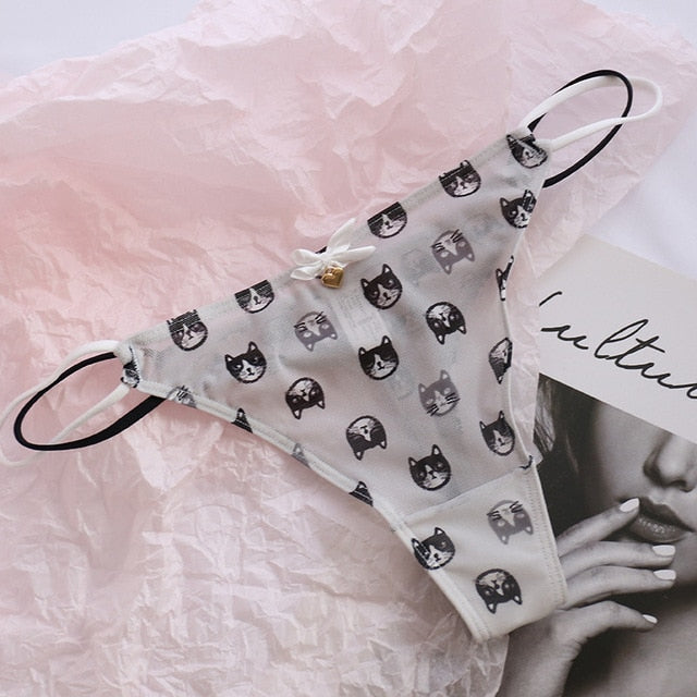 Panty - Dames - Schattige, comfortabele en ademende katoenen panty met een trendy design