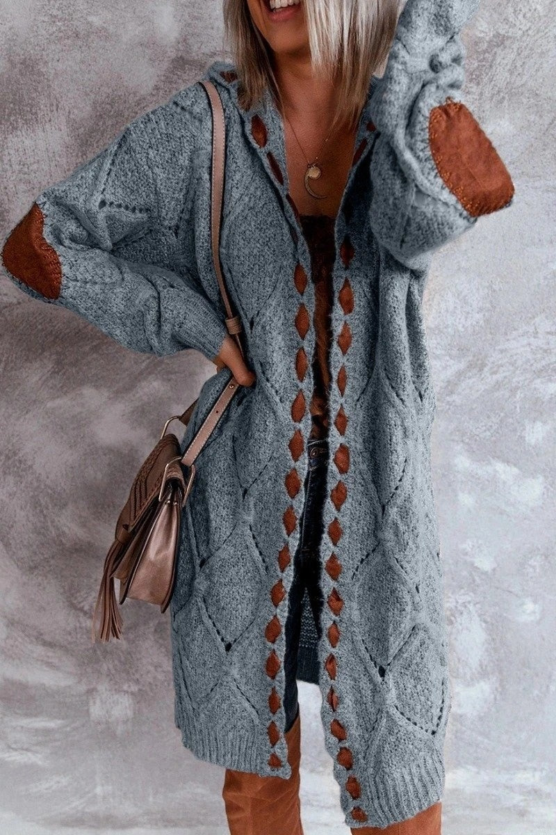 Nicole | Comfy lang vest met capuchon