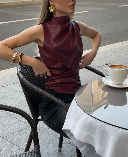 Amaris | Burgundy Top