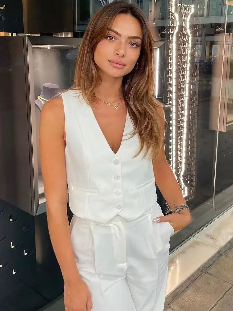 Kairith | Cropped Gilet Top
