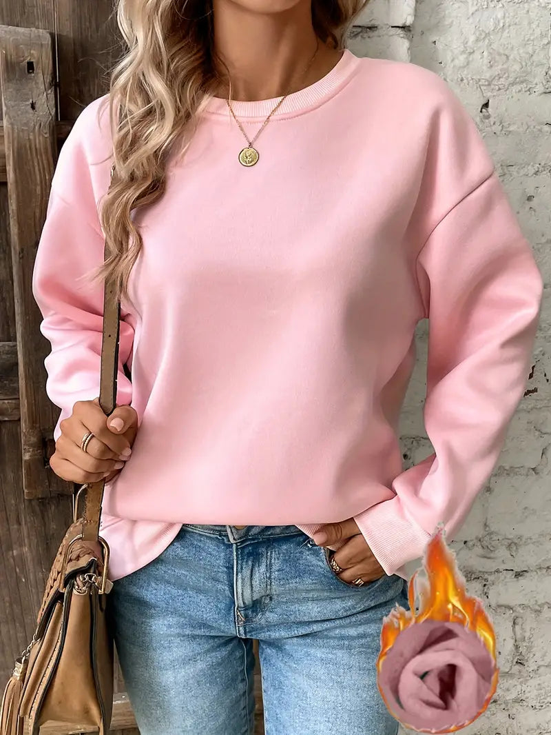 Jolene | Casual Oversized Sweatshirt van Katoen