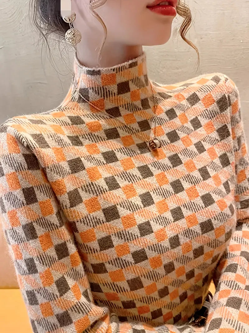 Capri | Trendy Coltrui met Geometrisch Motief