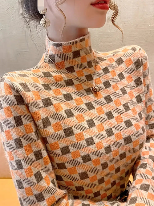 Capri | Trendy Coltrui met Geometrisch Motief