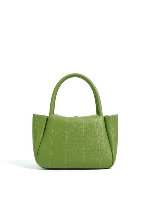 Beatrix | Stijlvolle groene leren tas met minimalistisch design