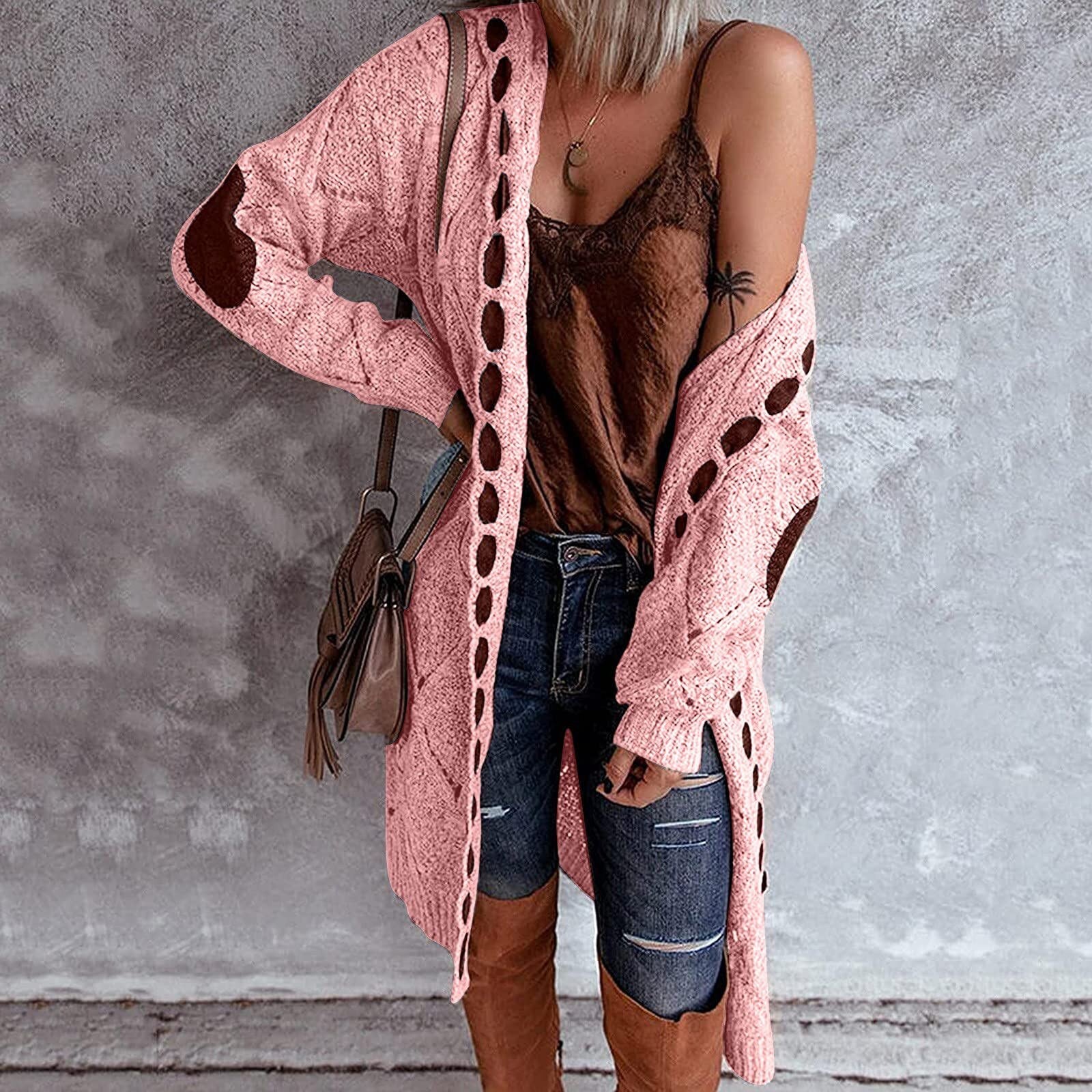 Nicole | Comfy lang vest met capuchon
