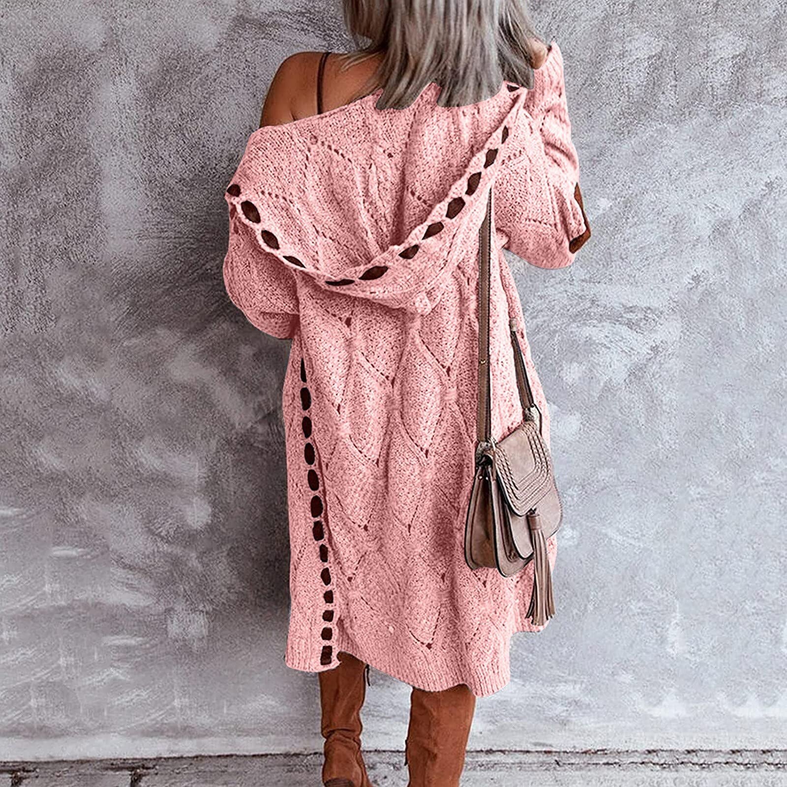 Nicole | Comfy lang vest met capuchon