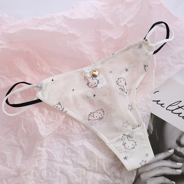 Panty - Dames - Schattige, comfortabele en ademende katoenen panty met een trendy design