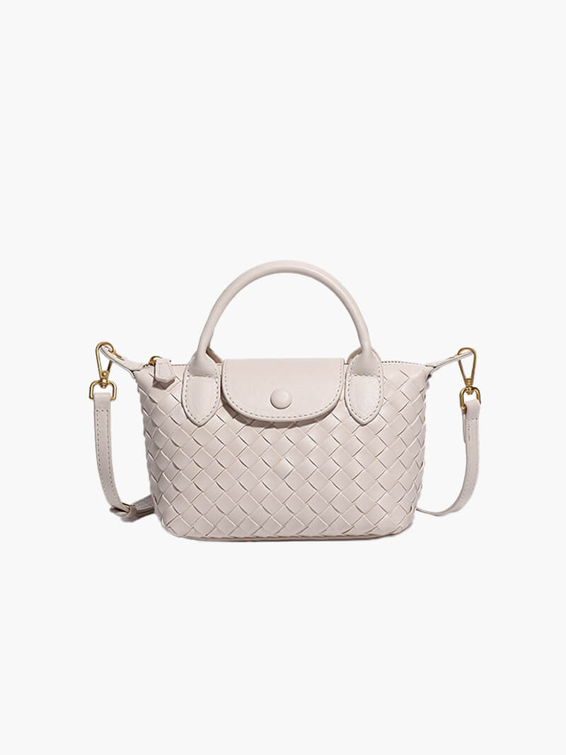 Gemma | Gevlochten Mini-Tas van Kunstleer