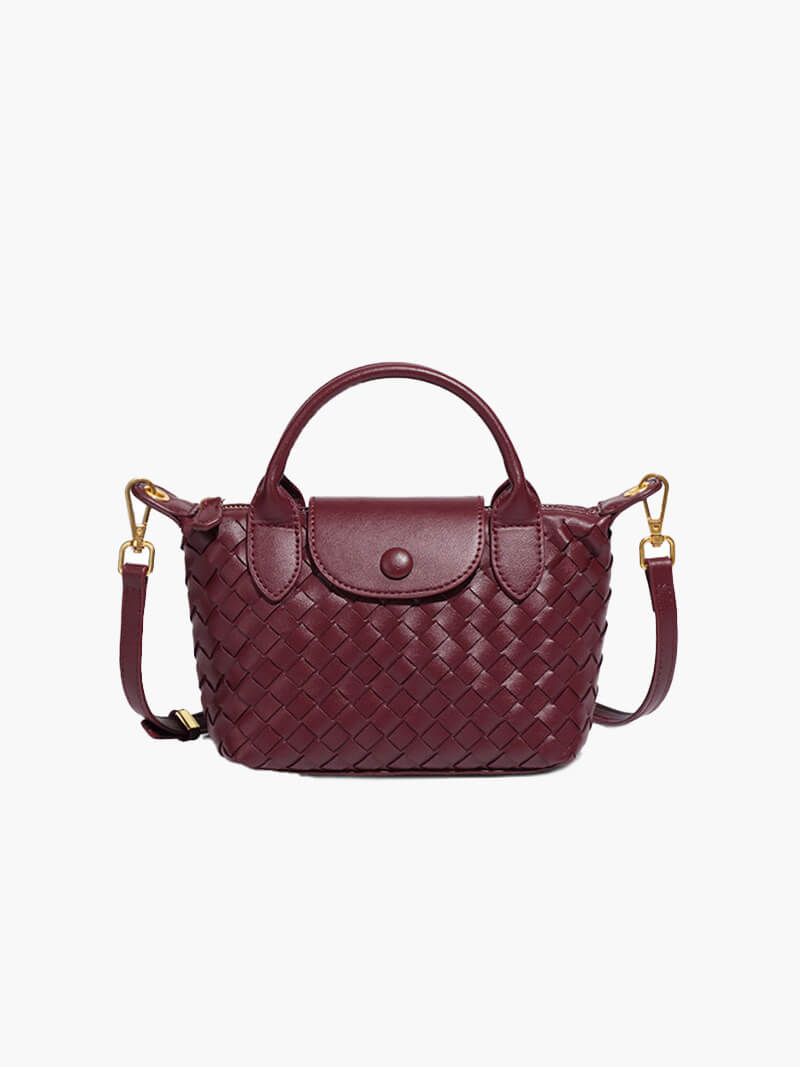 Gemma | Gevlochten Mini-Tas van Kunstleer