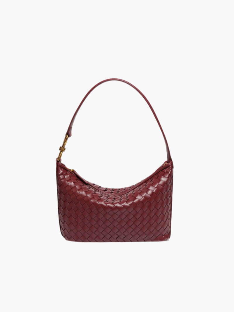 Isana | Elegante gevlochten schoudertas