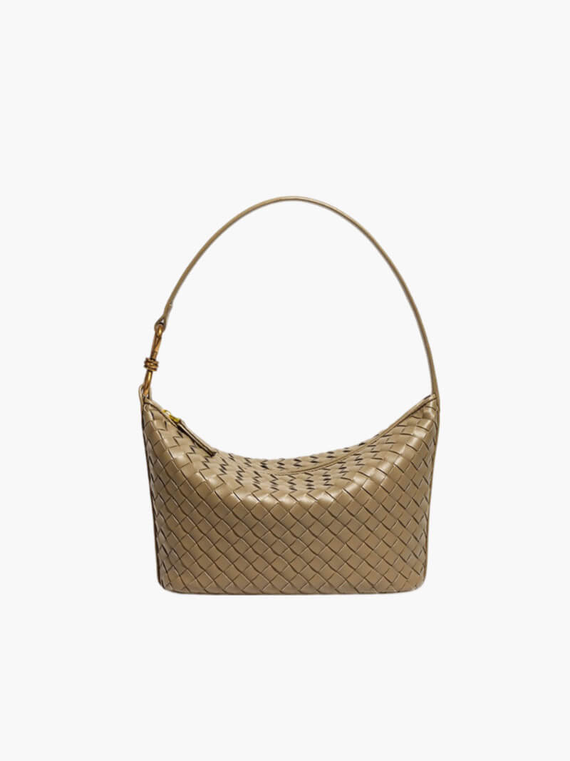 Isana | Elegante gevlochten schoudertas