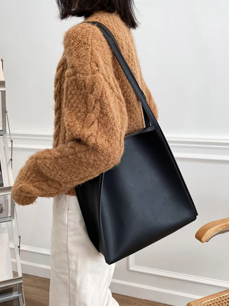 Stella | Minimalistische Schoudertas van Kunstleer