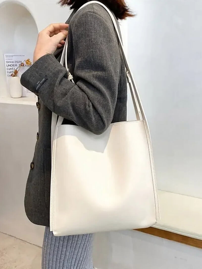 Stella | Minimalistische Schoudertas van Kunstleer
