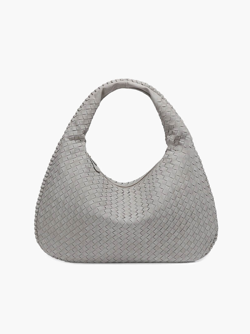 Yvon | Gevlochten Hobo-Tas van Suède XL