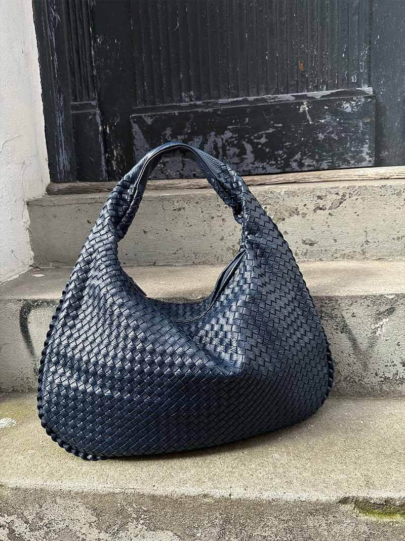 Charlyne | Grote gevlochten Hobo-tas