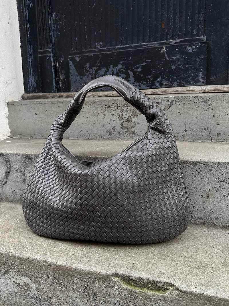 Charlyne | Grote gevlochten Hobo-tas