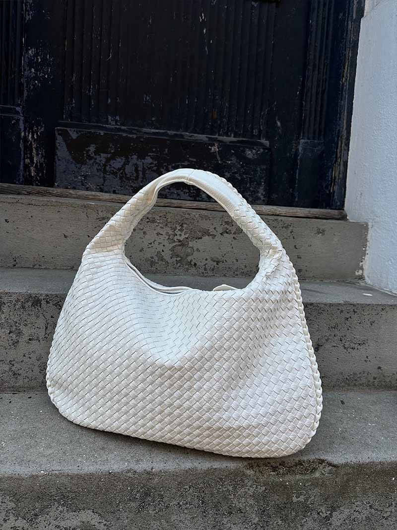 Charlyne | Grote gevlochten Hobo-tas