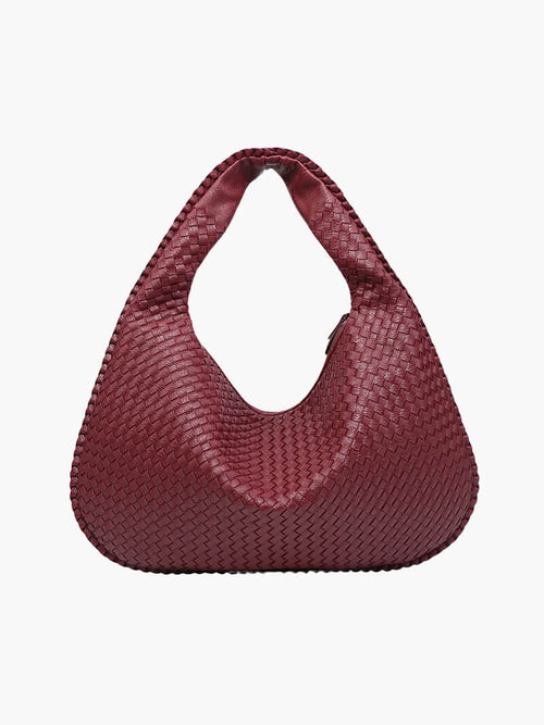 Charlyne | Grote gevlochten Hobo-tas