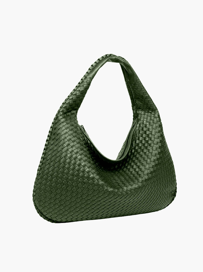 Charlyne | Grote gevlochten Hobo-tas