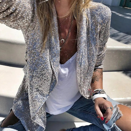 Asenet | Stijvlol Pailletten Vest